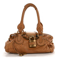 Calfskin Medium Paddington Satchel Tan