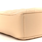 Caviar Quilted Petit Shopping Tote PST Beige Clair