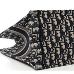 Oblique Medium Book Tote Blue Multicolor