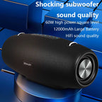 Waterproof Wireless Speaker with Shoulder Strap, Portable Design, Enhanced Stereo Sound and Deep Bass, 40 Hours Playtime