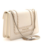 Calfskin Woven Chain Serpenti Forever Crossbody Bag White