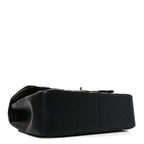 Lambskin Quilted Jumbo Double Flap Black