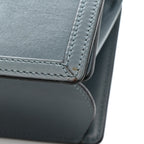 Calfskin Mini Barcelona Shoulder Bag Stone Blue
