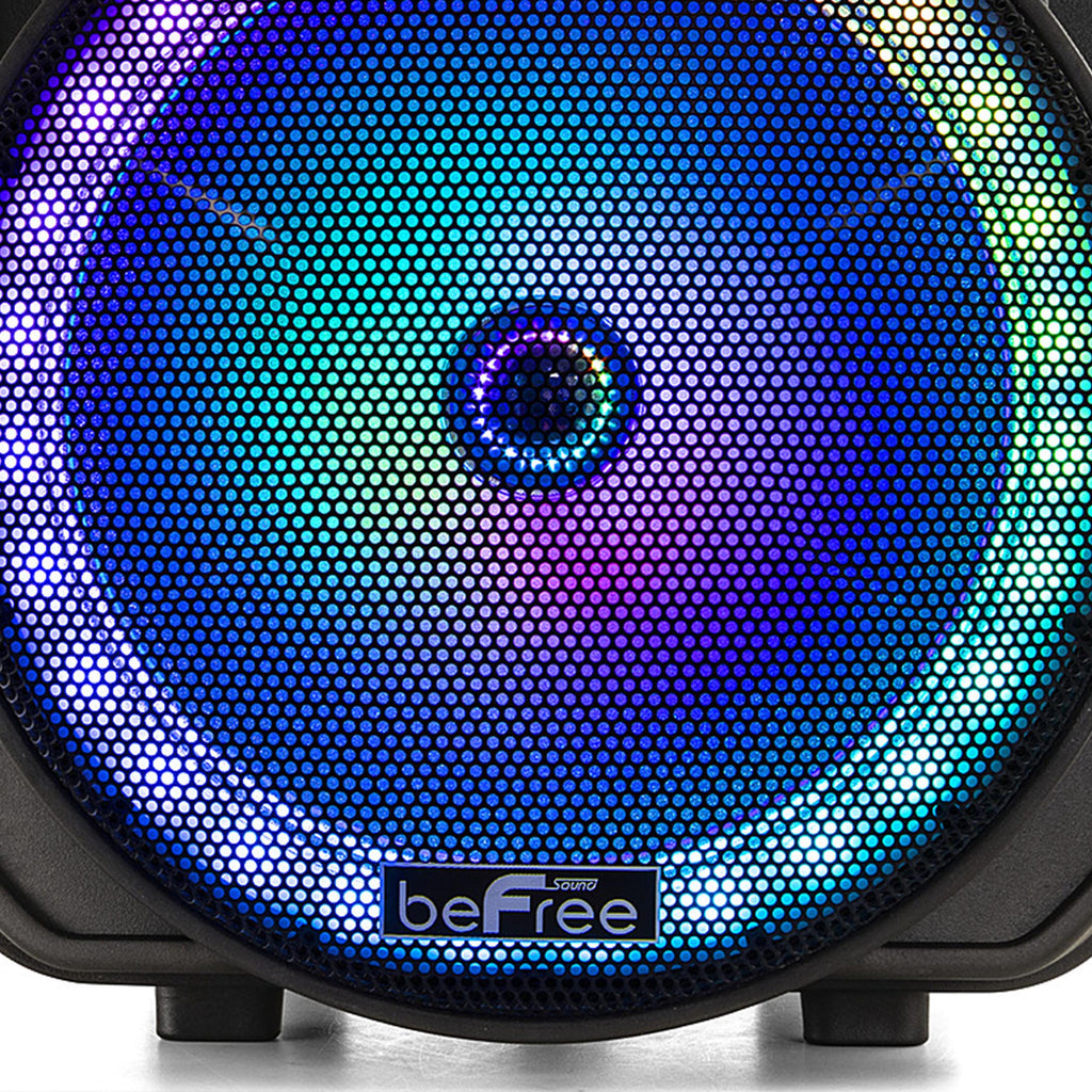 12 Inch Bluetooth Rechargeable Portable PA Party Speaker with Reactive LED Lights