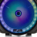 12 Inch Bluetooth Rechargeable Portable PA Party Speaker with Reactive LED Lights