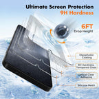 Entronix Clear Screen Protector Compatible with Galaxy A32 - 3-Piece Combo