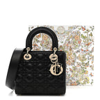 Lambskin Cannage Small My ABCDior Lady Dior Black