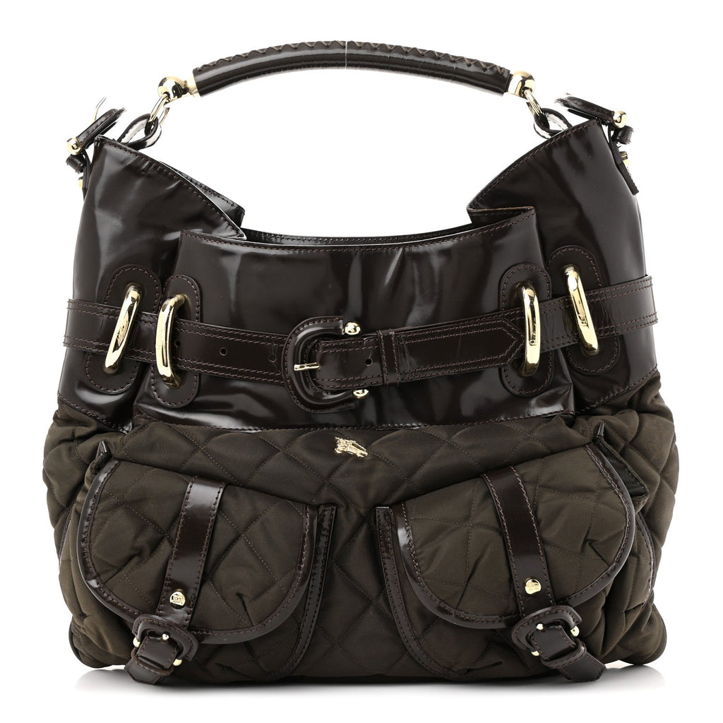 Nylon Quilted Bromley Hobo Brown