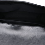 Calfskin Chevron Quilted Medium Boy Flap Black