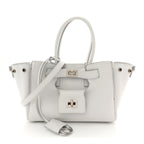 Smooth Calfskin Mini Bel Air Carry All Bag White