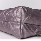 Iridescent Calfskin Quilted Ground Control Backpack Pink