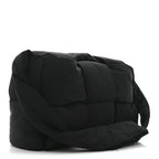 Nylon Intrecciato Padded Tech Maxi Cassette Bag Black