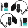 Movo 2Pack Podcasting Bundle with Arms