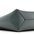 Shiny Calfskin Puzzle Fold Pouch Vetiver