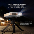 Kodak Luma 450 Smart Projector, 1080p Portable Projector with Wifi and Bluetooth, Tripod Included