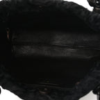 Persian Lamb Fur Tote Black