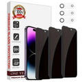 Entronix Anti-Spy Privacy Screen Protector & Camera Lens Protector Compatible with iPhone 17 Air - 6-Piece Combo