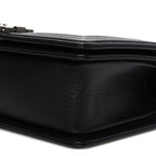 Caviar Quilted Medium Boy Flap Black