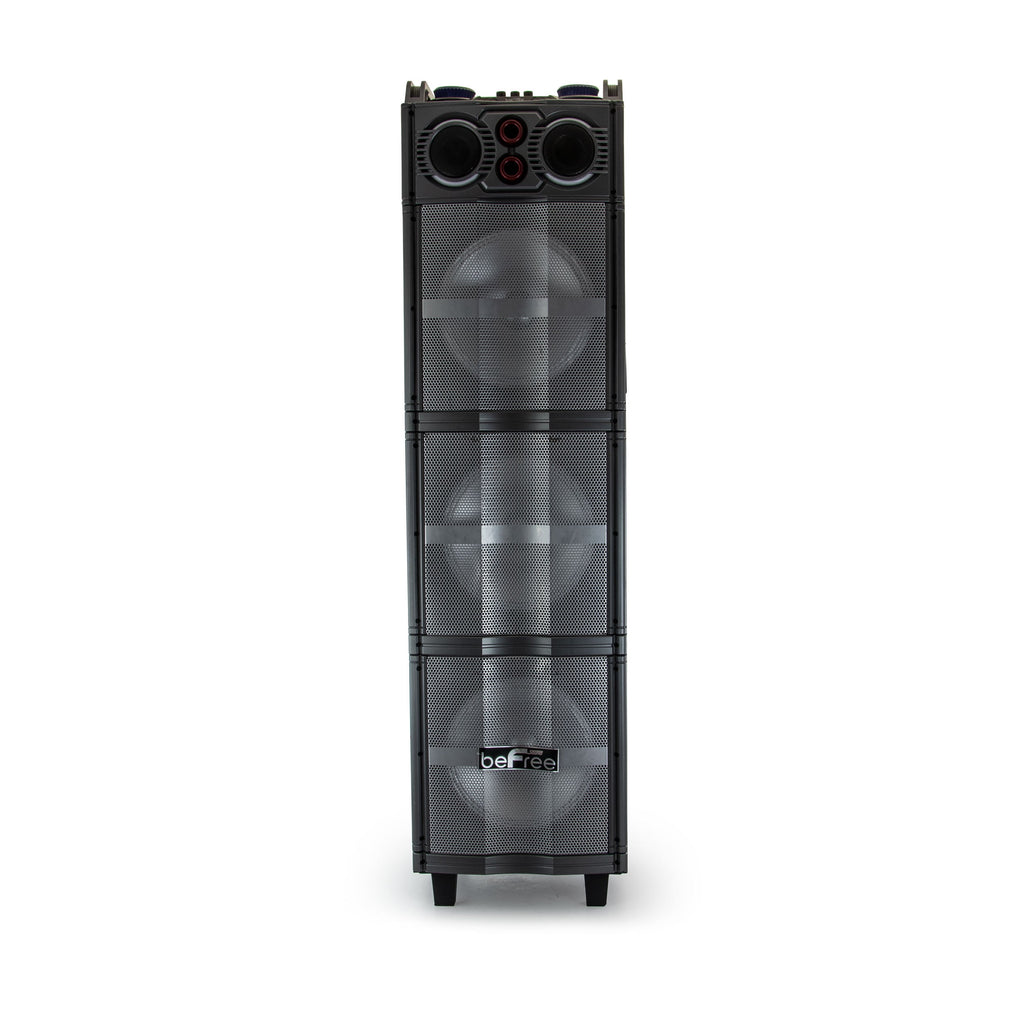 Triple 10 Inch Portable Bluetooth Subwoofer Speaker with Party Lights
