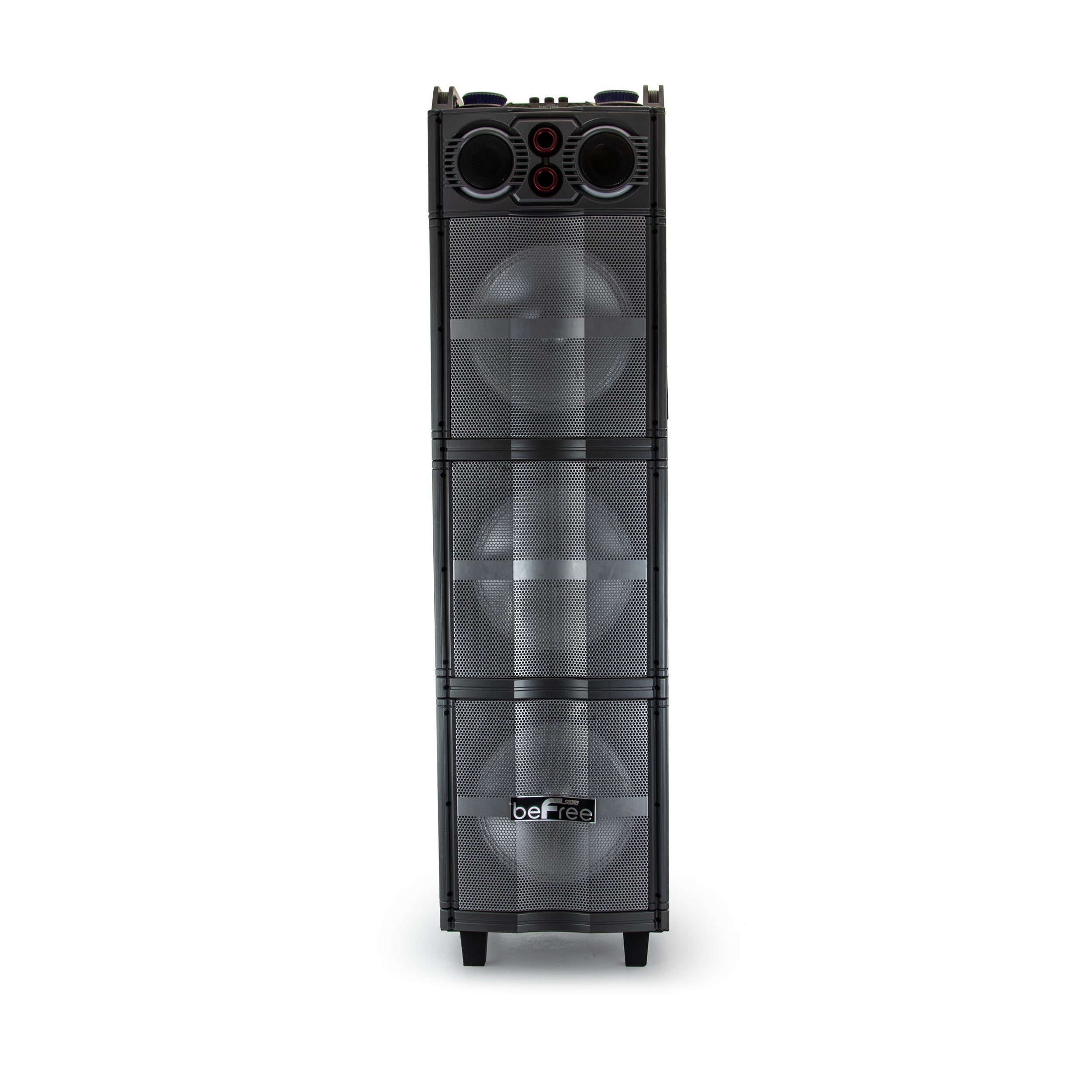 Triple 10 Inch Portable Bluetooth Subwoofer Speaker with Party Lights