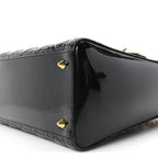 Patent Cannage Medium Lady Dior Black