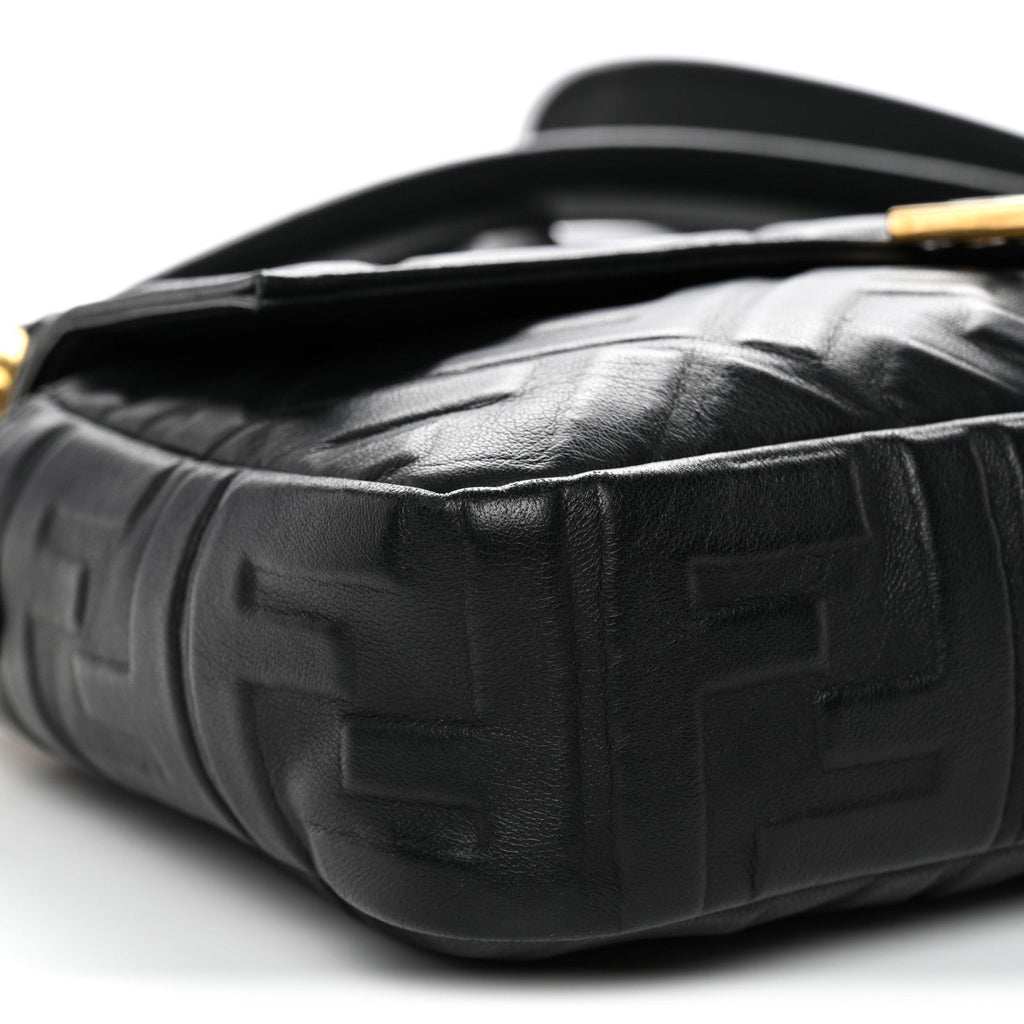 Nappa FF 1974 Embossed Baguette Black