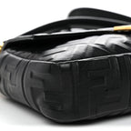 Nappa FF 1974 Embossed Baguette Black