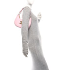 Smooth Calfskin Medium Strap Ava Triomphe Shoulder Pastel Pink