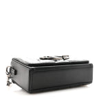 Lambskin Maxi Cannage Small 30 Montaigne Chain Top Handle Bag Black