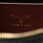 Caviar Quilted Top Handle Slim Vanity With Chain Black