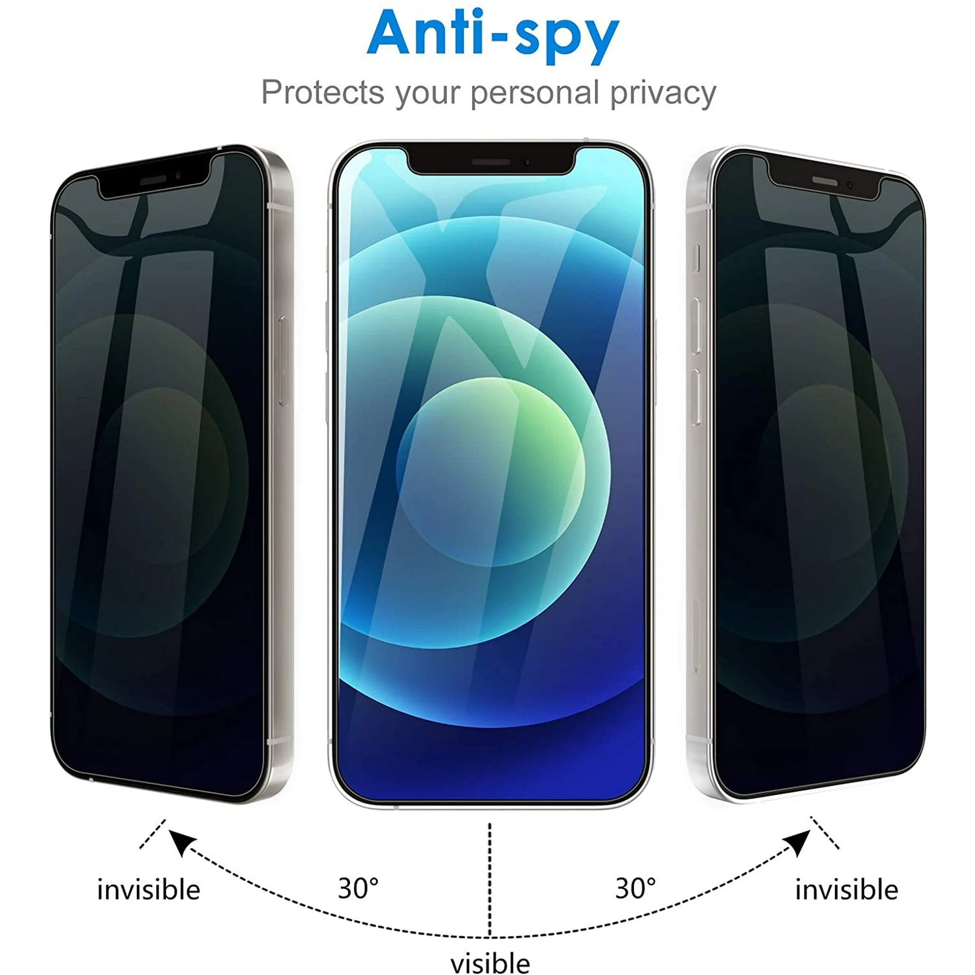 Entronix Anti-Spy Privacy Screen Protector & Camera Lens Protector Compatible with Galaxy S22 - 4-Piece Combo