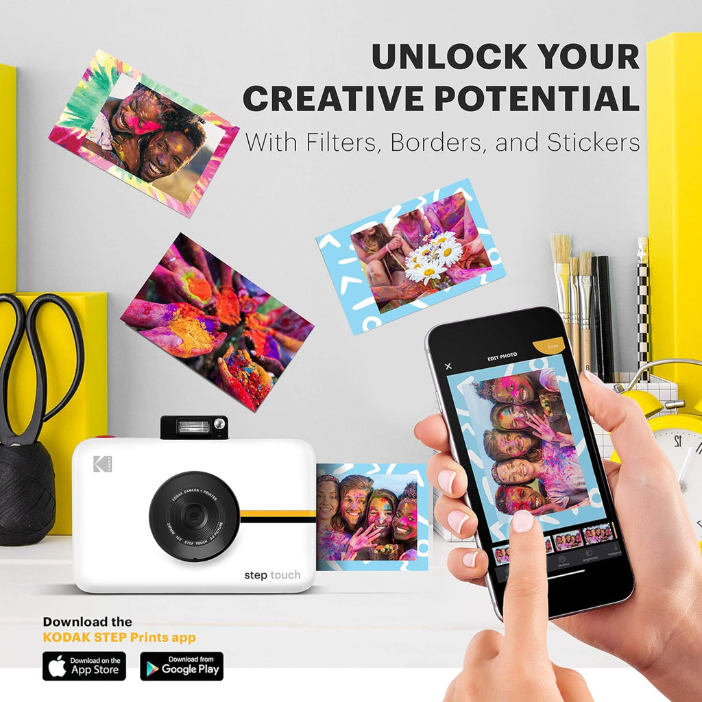 Kodak Step Touch 13MP Digital Camera & Instant Printer 2x3" with 3.5 LCD Touchscreen Display