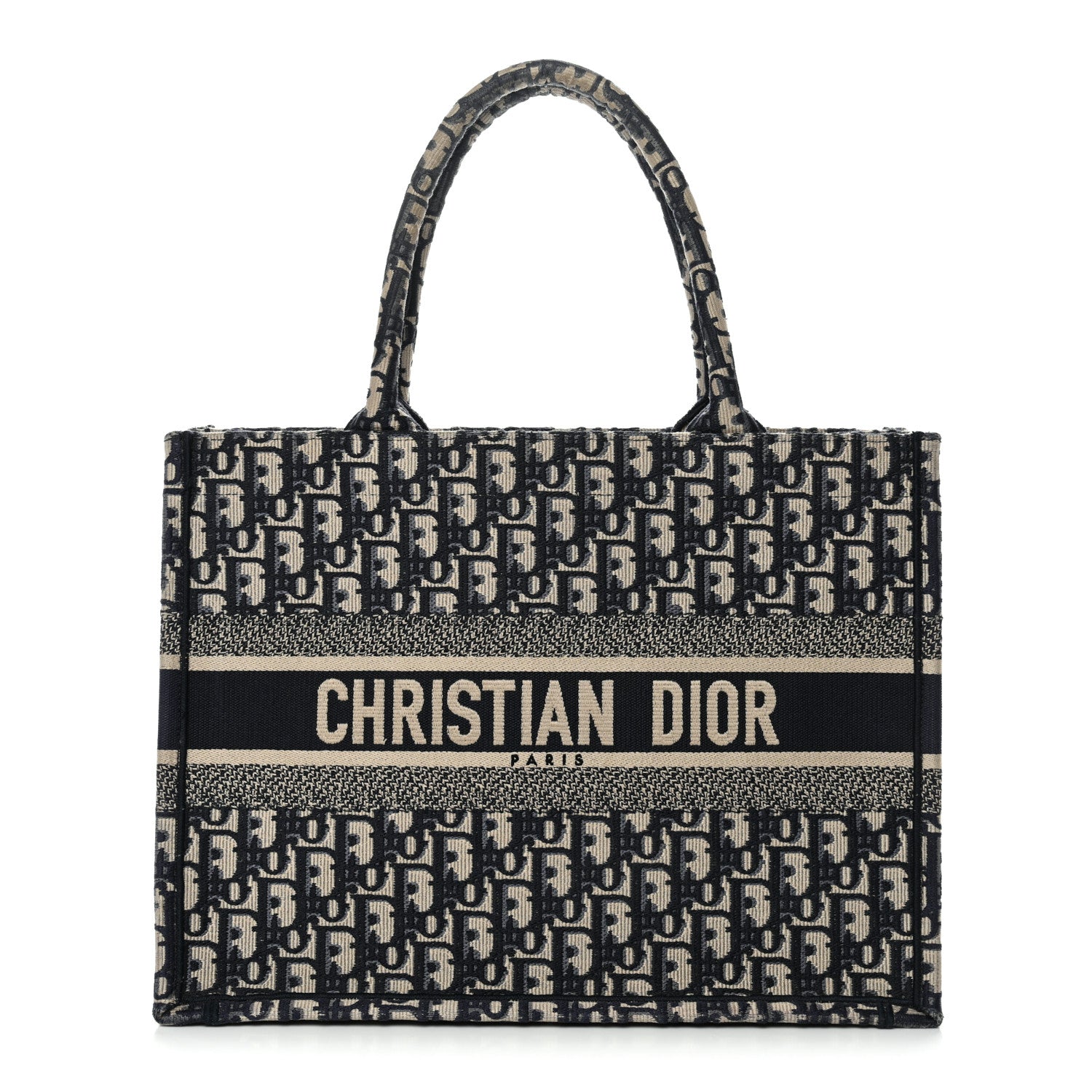 Oblique Medium Book Tote Blue Multicolor