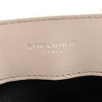 Calfskin Y Quilted Monogram Small Loulou Chain Satchel Ivory