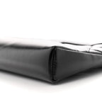 Shiny Crumpled Calfskin Quilted Nano 31 Shopping Bag Black