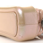 Iridescent Aged Calfskin Quilted Small Gabrielle Hobo Light Pink