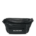 Smooth Calfskin Logo Large Everyday Beltpack Black White