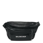 Smooth Calfskin Logo Large Everyday Beltpack Black White