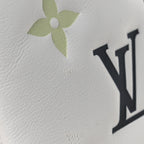 LV x TM Lambskin Embossed Monogram Coussin PM White Multicolor