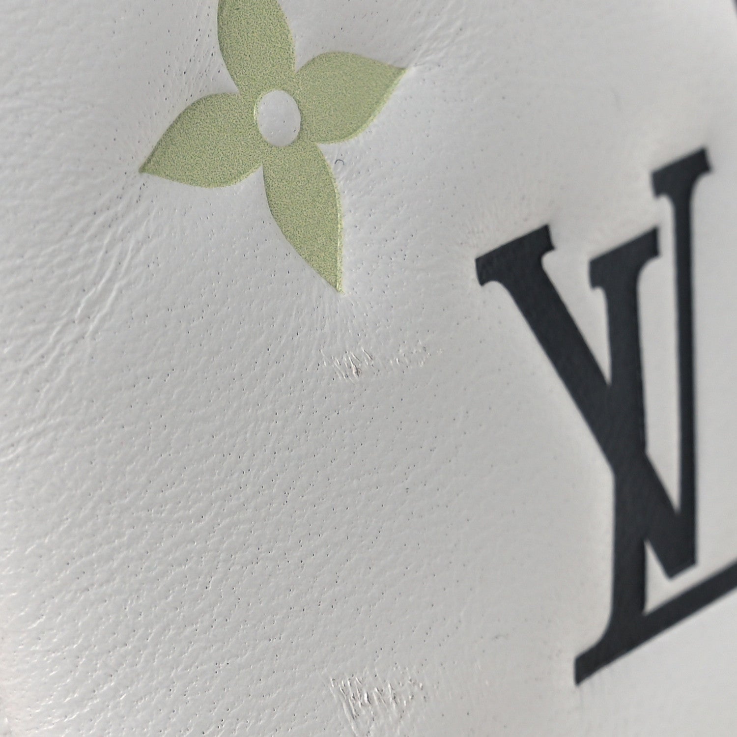 LV x TM Lambskin Embossed Monogram Coussin PM White Multicolor