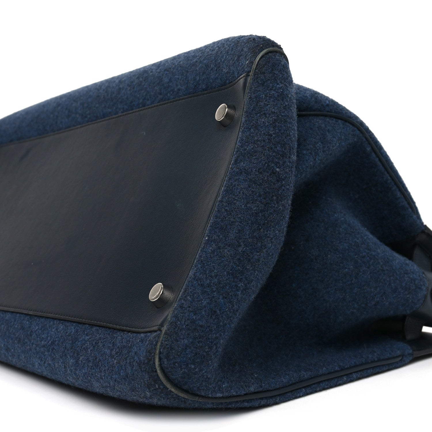 Felt Calfskin Oversized Iris Weekend Bag Midnight