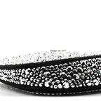 Satin Crystal Cleo Adjustable Strap Shoulder Bag Metal