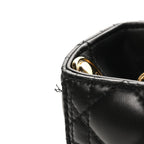 Lambskin Cannage Large Lady Dior Black