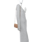 Calfskin Matelasse Monochrome Super Mini GG Marmont Shoulder Bag Camelia