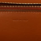 Natural Calfskin Medium Classic Box Flap Bag Tan