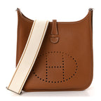 Taurillon Clemence Amazone Evelyne III PM Gold White Caramel