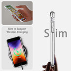 Entronix Case Compatible with iPhone 8/7/SE - [Hard Back] Thick Clear