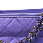 Aged Calfskin Quilted Small Gabrielle Hobo Purple