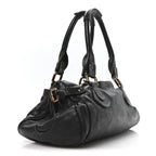 Calfskin Medium Paddington Satchel Bleu Nuit