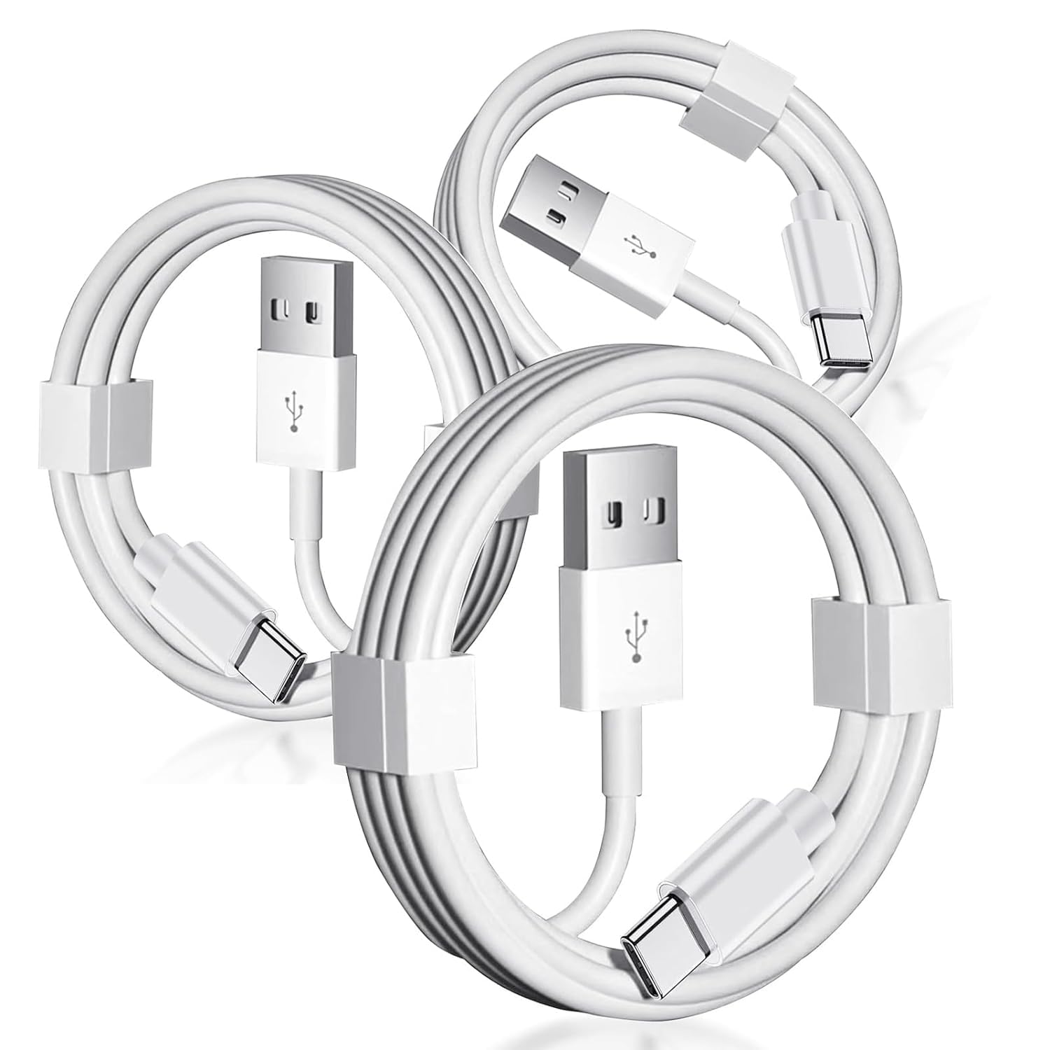 Entronix USB-A to Type-C Charger Cable, 3-Pack [10FT] USB-C Cable Compatible with Android
